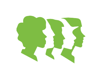 Pictogramme de femmes diversifiées